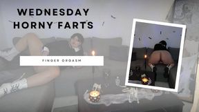 Wednesday Horny Farts Finger Orgasm