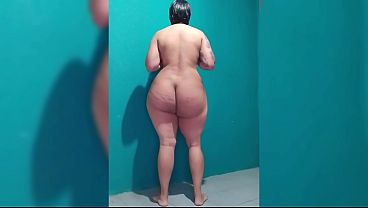 Femboy in lingerie teasing the neighbor with his big butt and feminine body.
