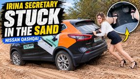 IRINA SECRETARY IS STUCK IN THE SAND 4K full video 13 min
