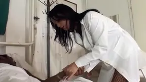 Horny Nurse Gets Anal Fucked Hard by New Patient.