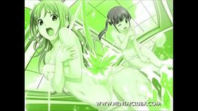 Horny Girls Serve Up Ecchi Action in naughty Hentai Fantasy Clip