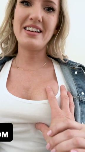 PervMom - Busty Tattooed Stepmom Reagan Lush Rubs Her Wet Pussy And Sucks Stepson's Cock POV Style   Clip 1
