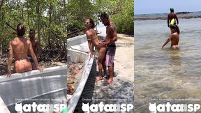 depois que fodi com corno na canoa, apareceu um nativo e quis me conhecer!