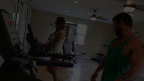 Gym slut gets put to work