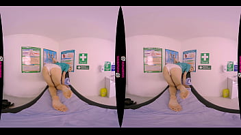 JOI Nurse Ariel Shows Her Hairy Pussy