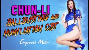 Chun-Li Ballbusting and Humiliation CBT - 720p