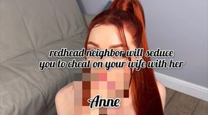 redhead neighbor will seduce you to cheat on your wife with her 😏