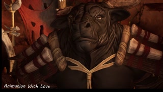 Girl Pleasures Three Furry Lovers: Minotaur and Stallion Threesome | 3D Animation | Wild Life