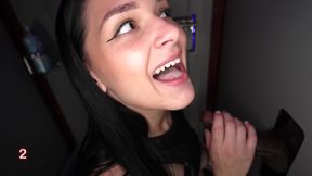 her delight for swallowing shows in this hot scene 1st visit
