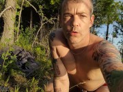 Bondage in plain view by the lake, being shy, naked, exposed and vulnerable gets me very excited