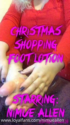 Christmas Shopping Foot Lotion