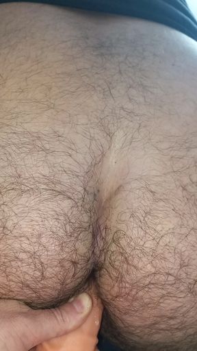 I sit on my wife's