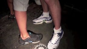 Straight humiliation in public toilet