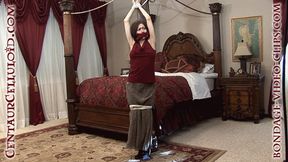 Secretary Natasha Flade Roped to Post & Topless in Home Invasion! (FULL HD) # BONDAGE #DID #PANTYHOSEBONDAGE