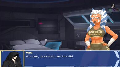 Gamer Girl Moaning in Orange Trainer Hentai Parody