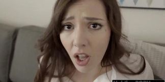 Daddy knows best: Nubile Ember Stone takes it hard in the ass