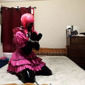 Sissy Maid Self Bondage Fiddle