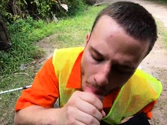 Hot handsome gay sexy teen boy On our last trash pick-up day