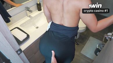 Venezolana hermanastra rides his cock until cream pie gushes from tight pussy