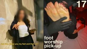 Corporate Office Beauty Is Picked Up Right After Her Shift Is Over & Has Her Feet Licked & Toes Sucked While Having an Argument With Her Upset BF on The Phone - Intense Moaning & Foot Worship Sounds - Foot Worship Pick Up 17