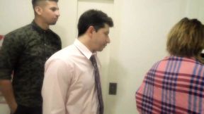 orgia de navidad con mi hermanastra y dos desconocidos