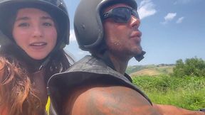 The Italian couple have their lovely time fucking in the forest