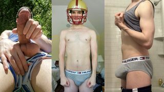 Football Player with Big Penis Baited