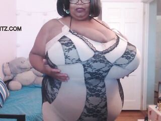 Giant Breasts – Black Woman on Web Camera