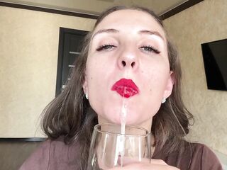 Uvula Spit Close-up POV