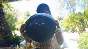Sunlit Pop Ritual: Outdoor Balloon Blow & Burst