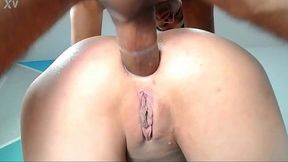 rough anal destruction blonde