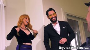 Tommy Pistol and Penny Pax get down and dirty with a buddy in a wild hardcore session