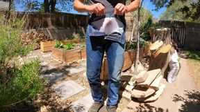 Pissing My Jeans While Gardening