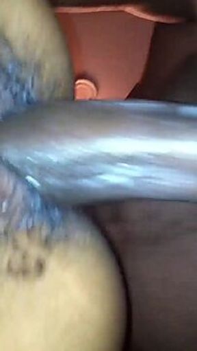 Satisfying ebony bush MILF