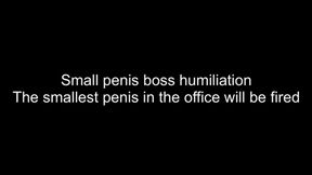 Sph - smallest penis in office will be fired by boss