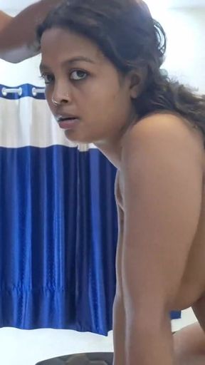 Skinny Desi Indian Girlfriend Fucks Part-3
