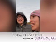 POV handjob blowjob til your BIG cumshot femdom ruined orgasm behind the scenes cleanup - Lelu Love