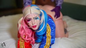 Harley Quinn pink pussy Destroyed by Gibby the Clown
