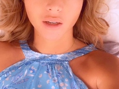 Pussy toying busty high heeled stunner solo pov masturbation