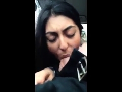 Syrian Girl sucks white mans cock