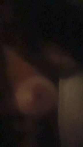 Natural big-titted exhibitionist shows off her jiggly nipslips in public