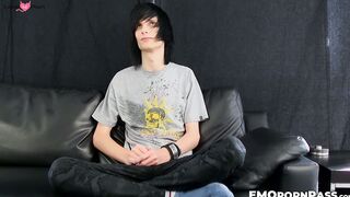 Leo Jones sinks his emo dick into a fleshlight to help him ejaculate