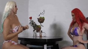 Janine vs Justice: Arm Wrestling wmv