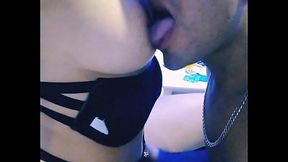 Sucking and Licking Juicy Tits of a Horny Couple