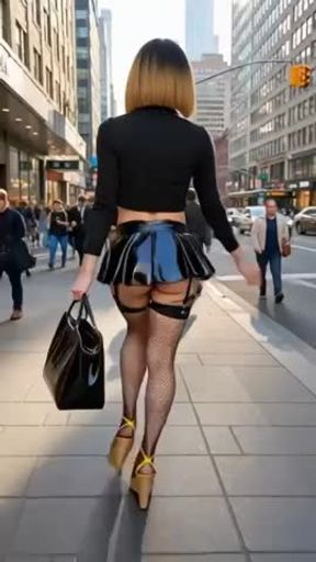 Mini Jupe dans la Rue, de BroOKLynn à ManaThan N.Y VaneSsaBiTCHx