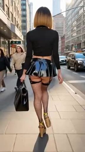 Mini Jupe dans la Rue, de BroOKLynn à ManaThan N.Y VaneSsaBiTCHx