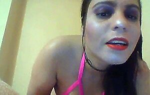 Ginger paris slut feeling kinky in pink lingerie