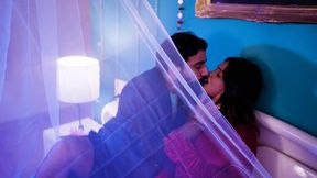 Newlywed wife's first night sex with horny love