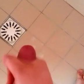 POV masturbation with cumshot in the shower.