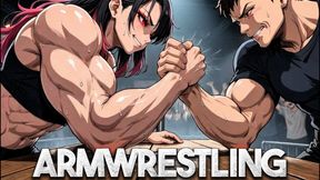 Competitive Bicep Crush - Rika Toys With You In Armwrestling Before Slamming You Down